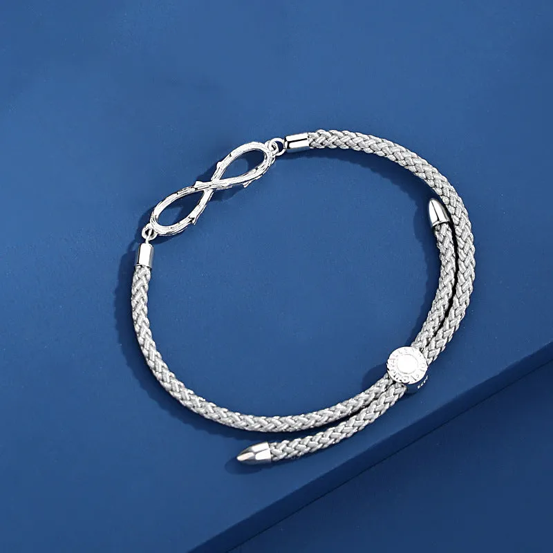 Promise Bracelet Sterling Silver Infinity Bracelets For Couples