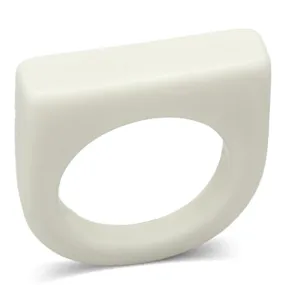 Resin Ring with Synthetic in White for Women Style LO2964