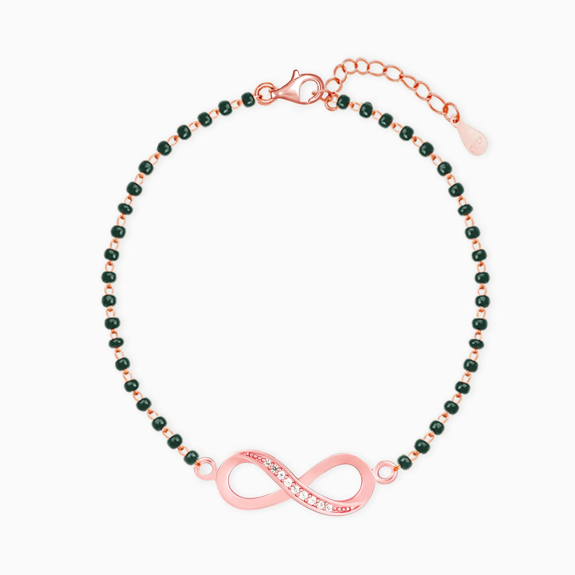 Rose Gold Eternity Mangalsutra Bracelet