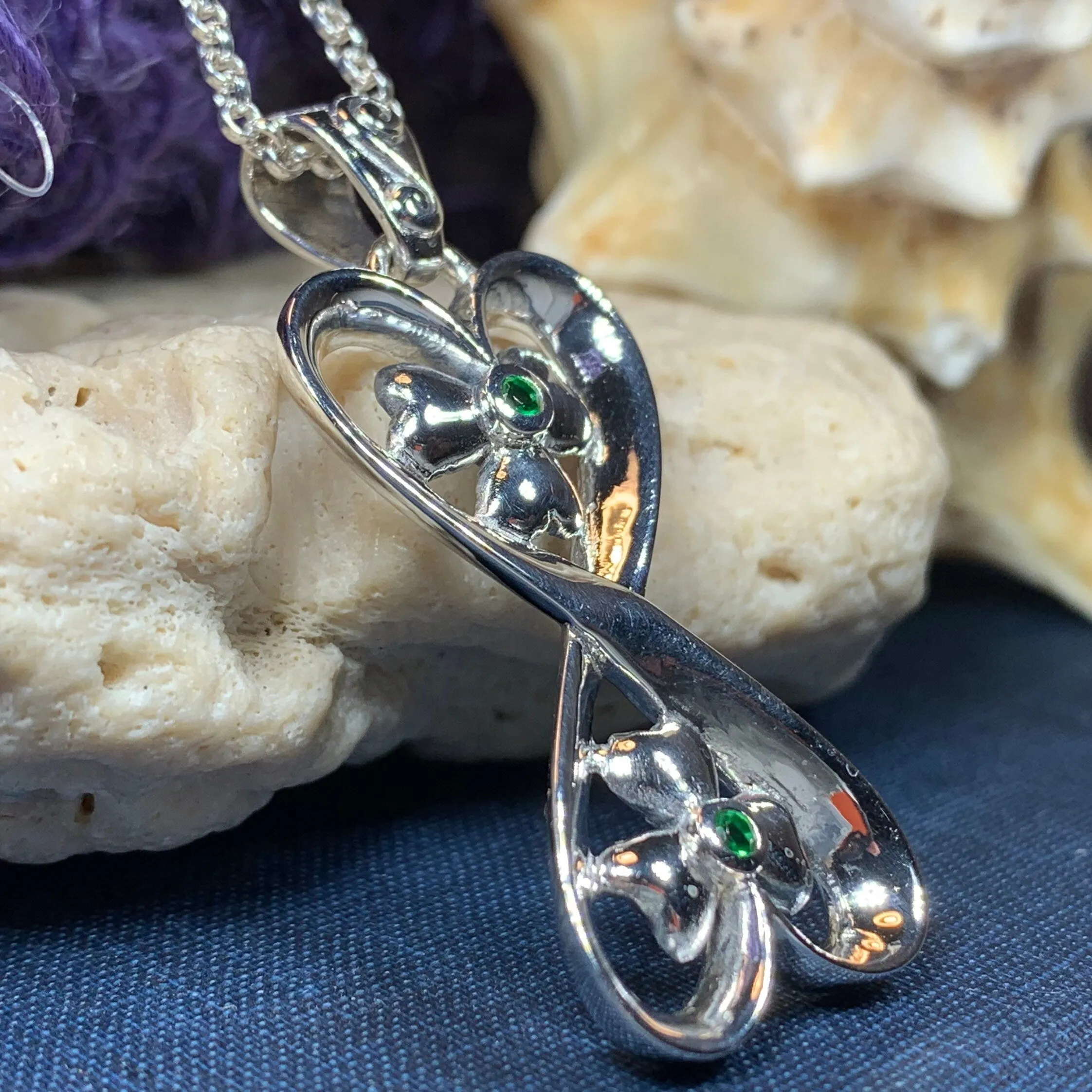 Shamrock Infinity Necklace