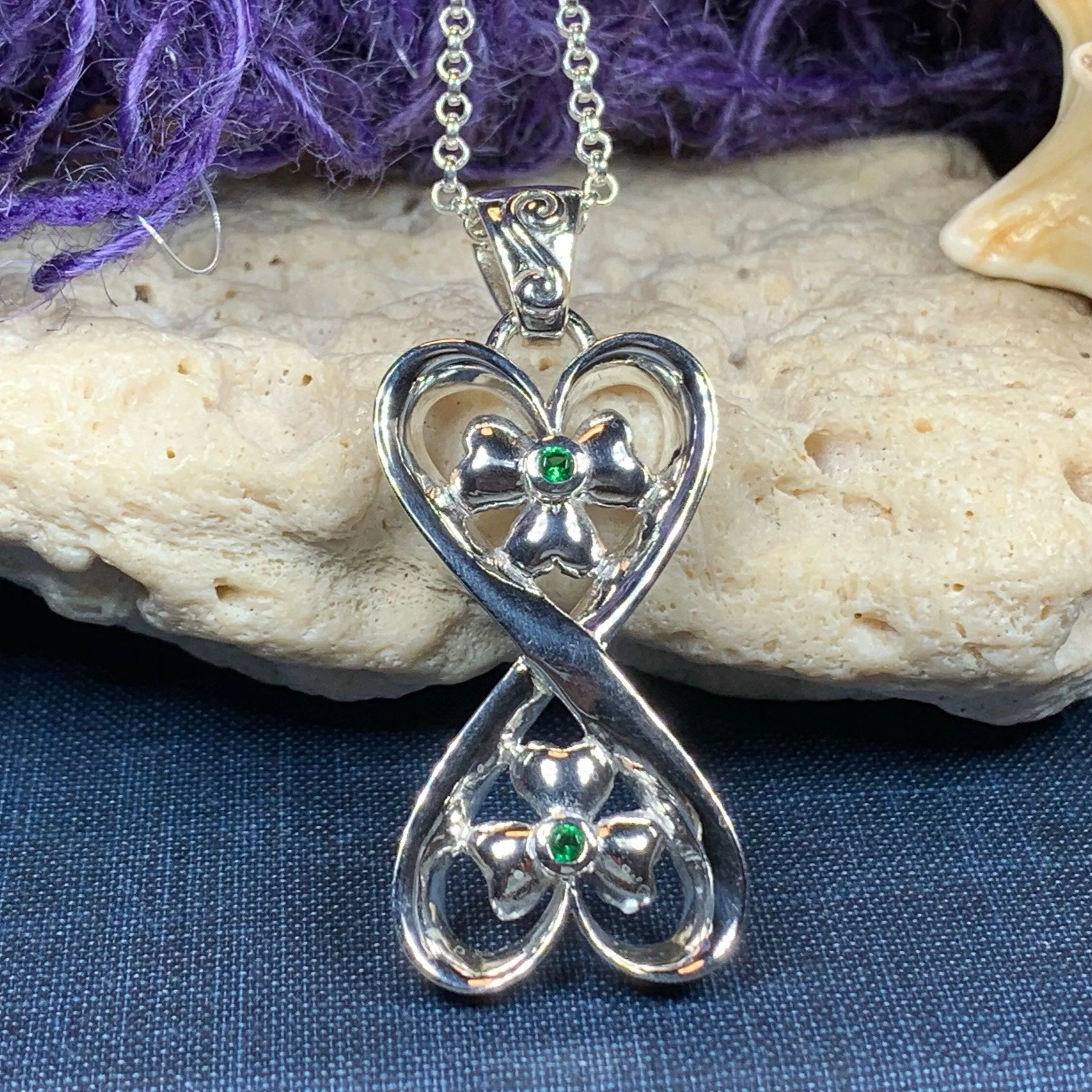 Shamrock Infinity Necklace
