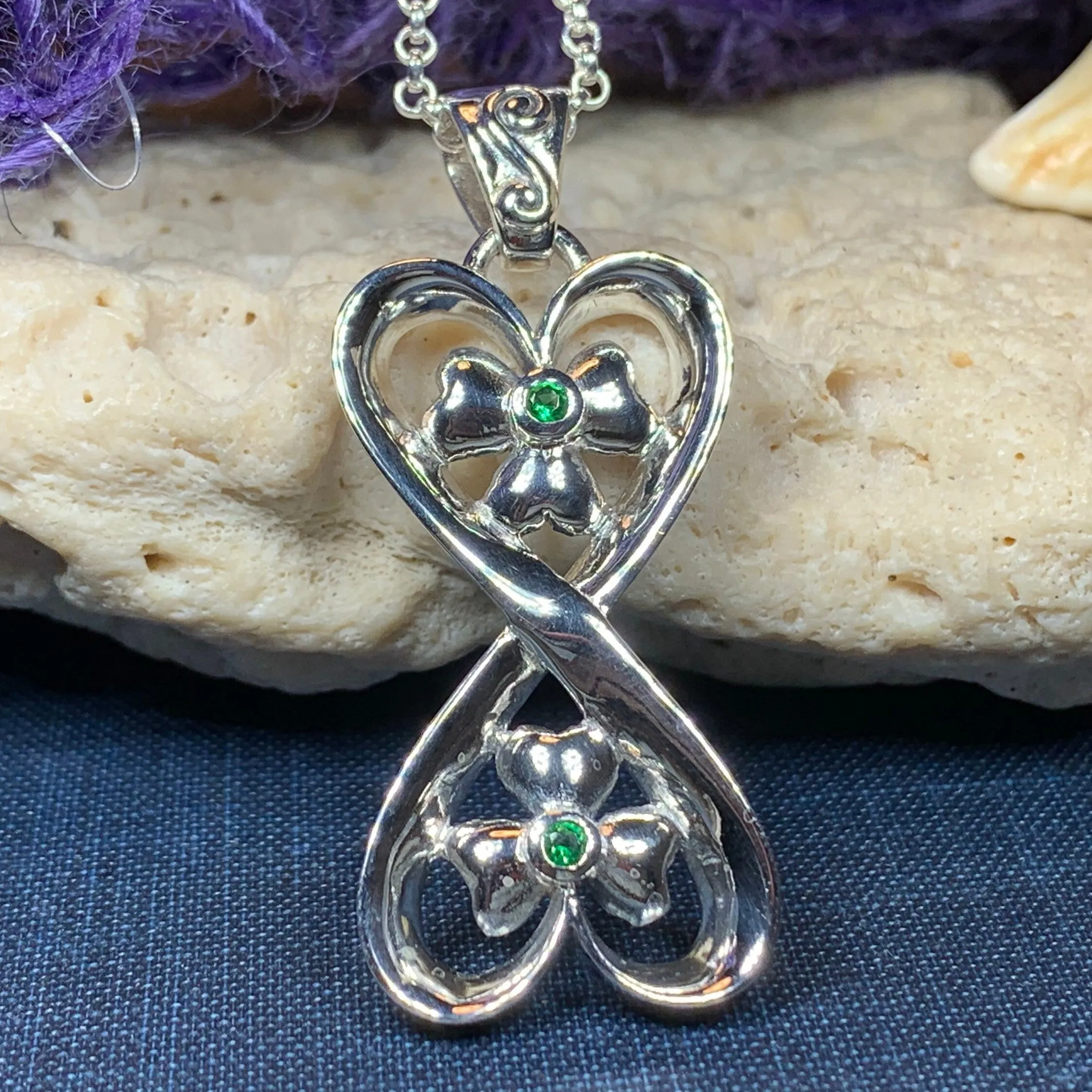 Shamrock Infinity Necklace