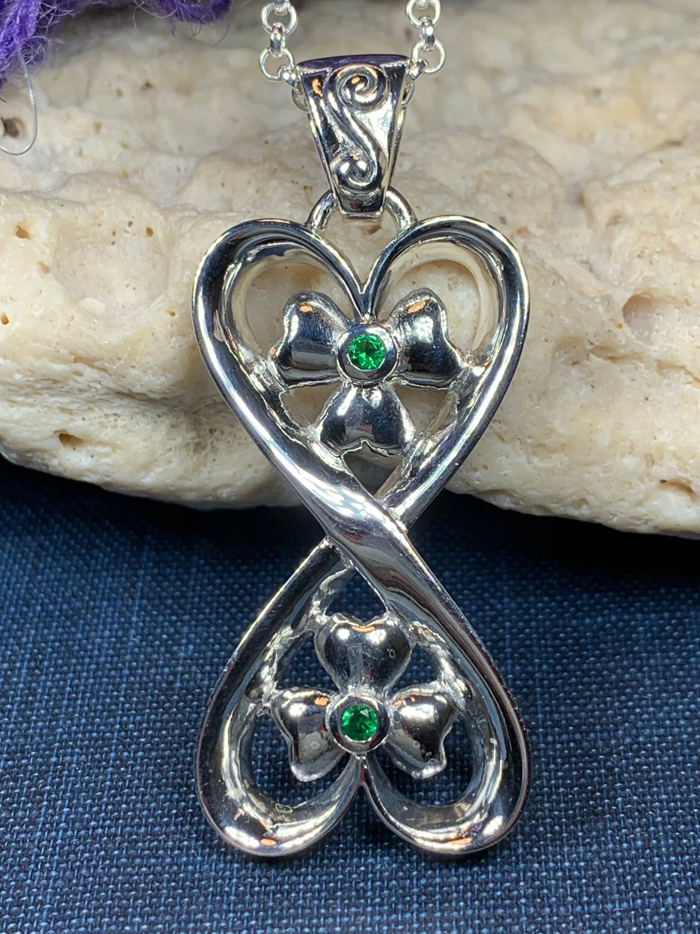 Shamrock Infinity Necklace