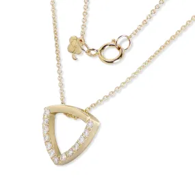 Shimmering Triangle Diamond Necklace
