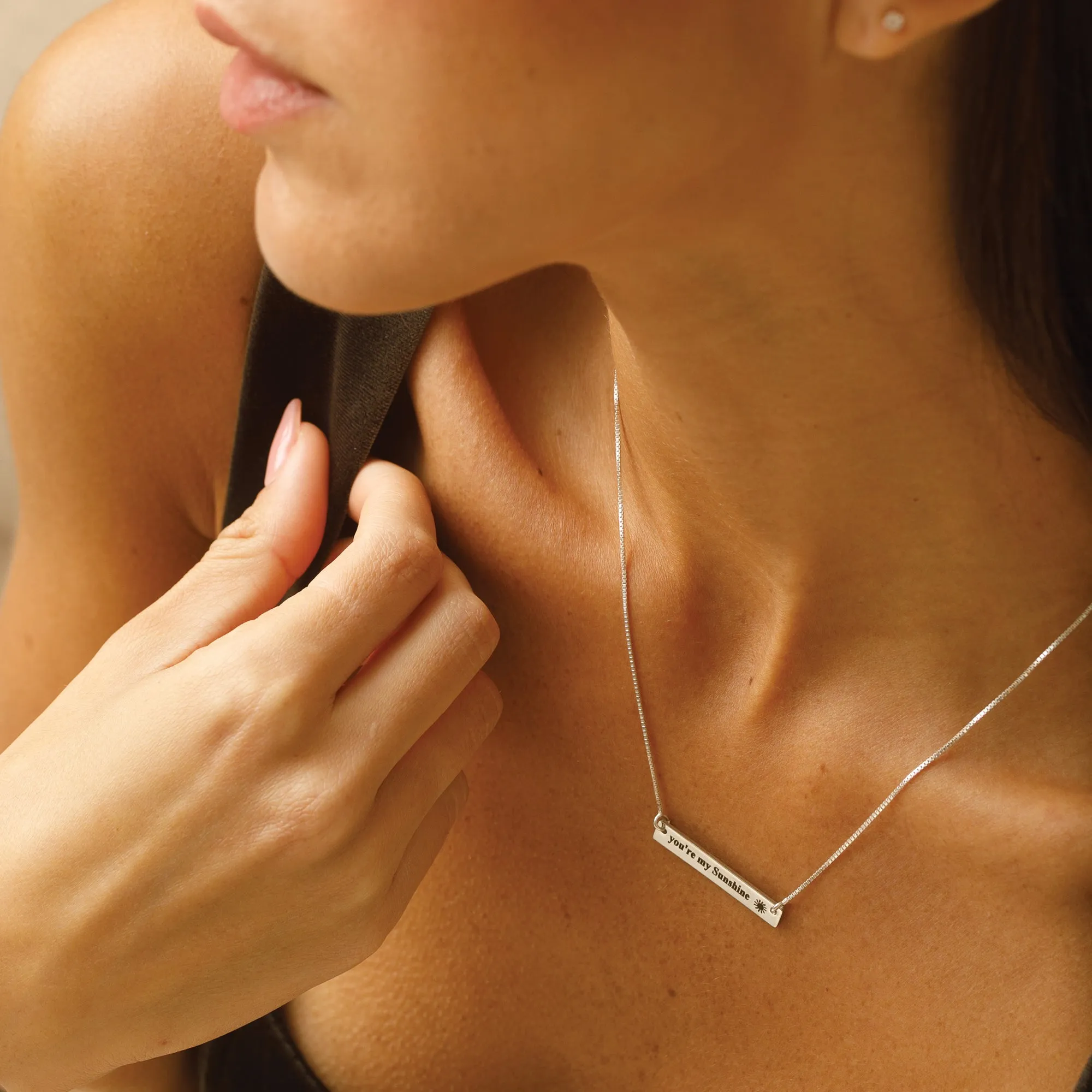 Silver Sienna – Silver Pesonalized Neckalce