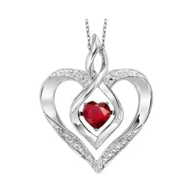 Silver (SLV 995) Classic Book Rhythm Of Love Neckwear Pendant