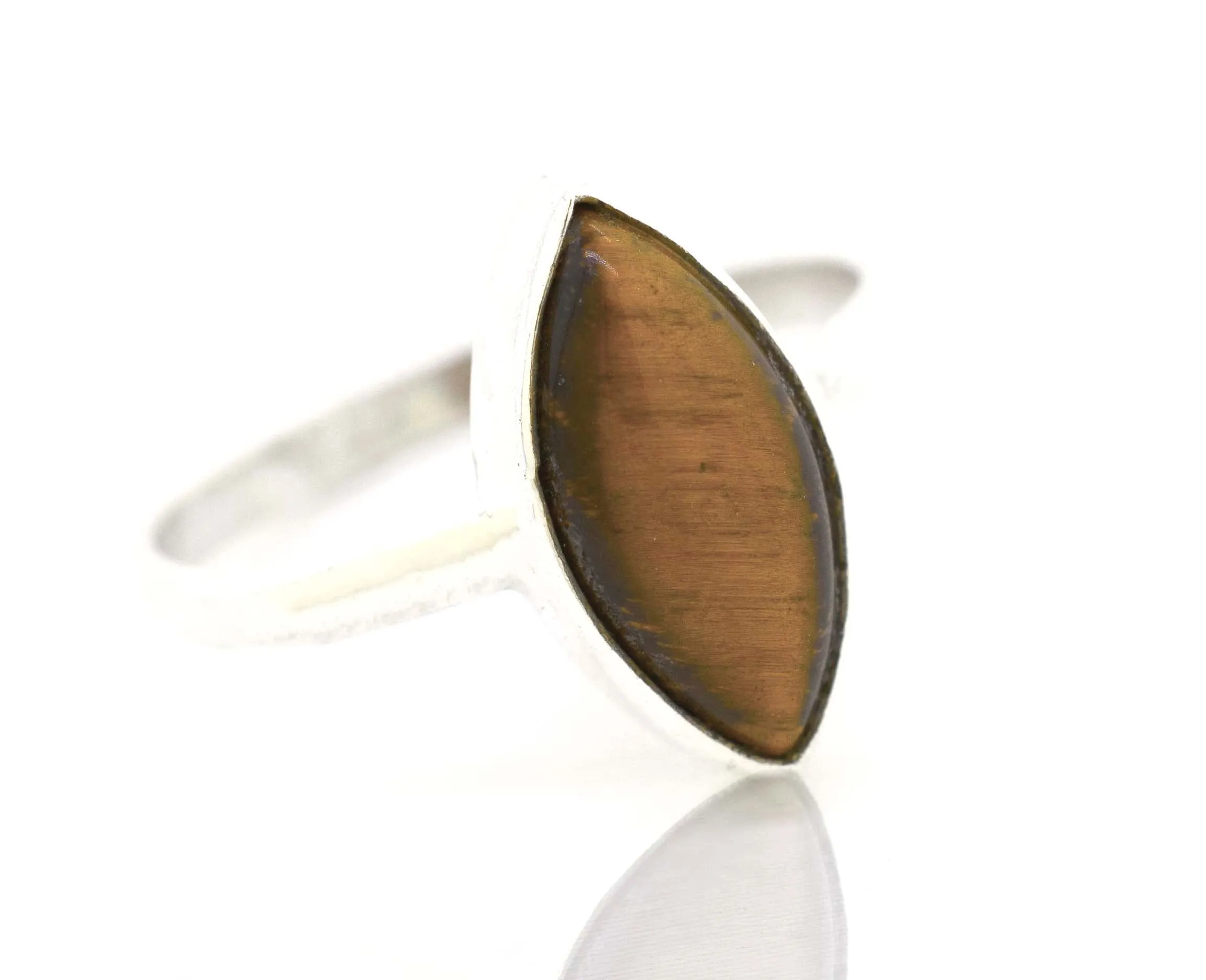 Simple Marquise Shaped Gemstone Ring