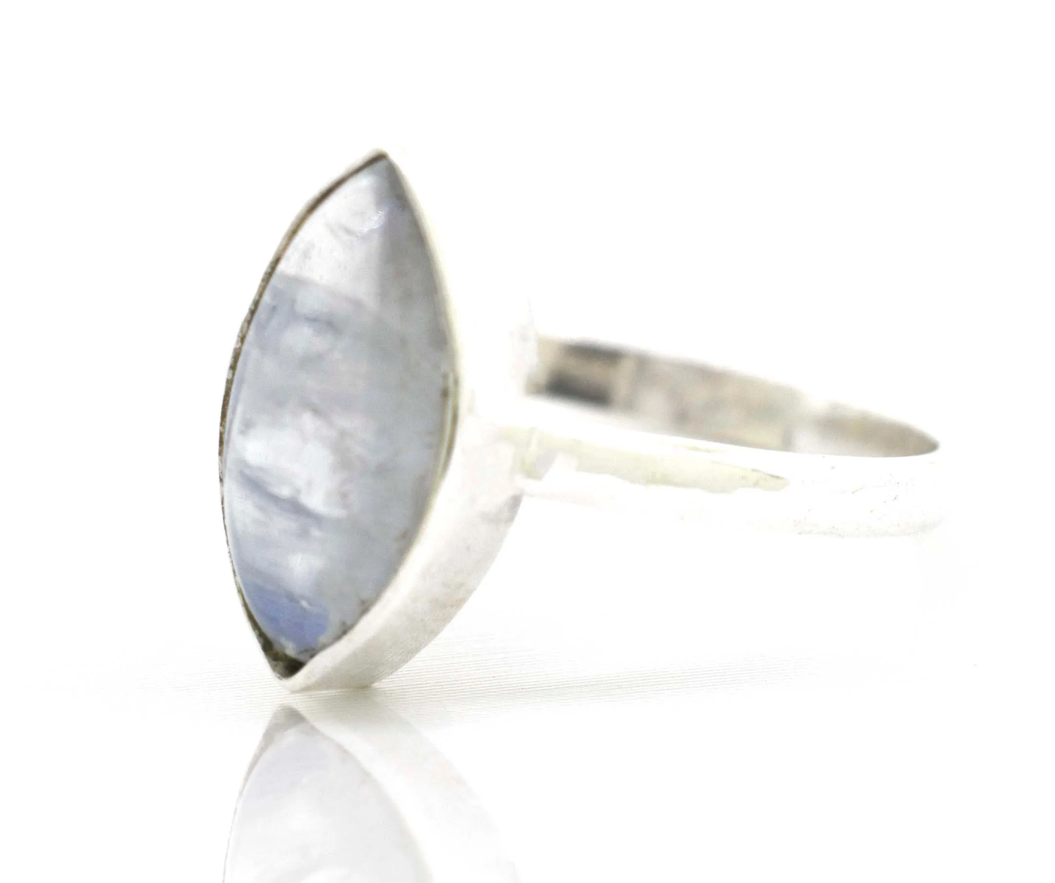 Simple Marquise Shaped Gemstone Ring