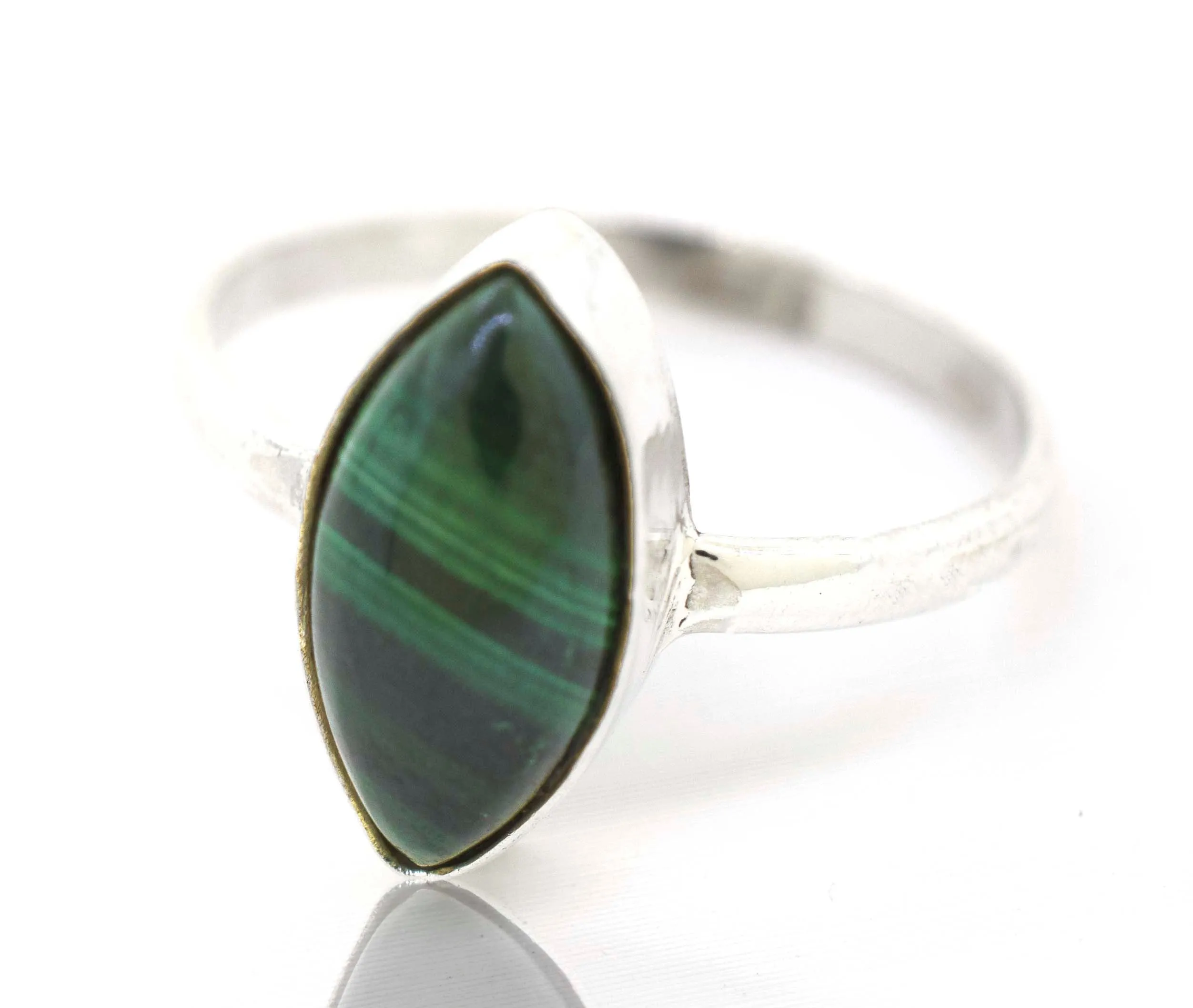 Simple Marquise Shaped Gemstone Ring
