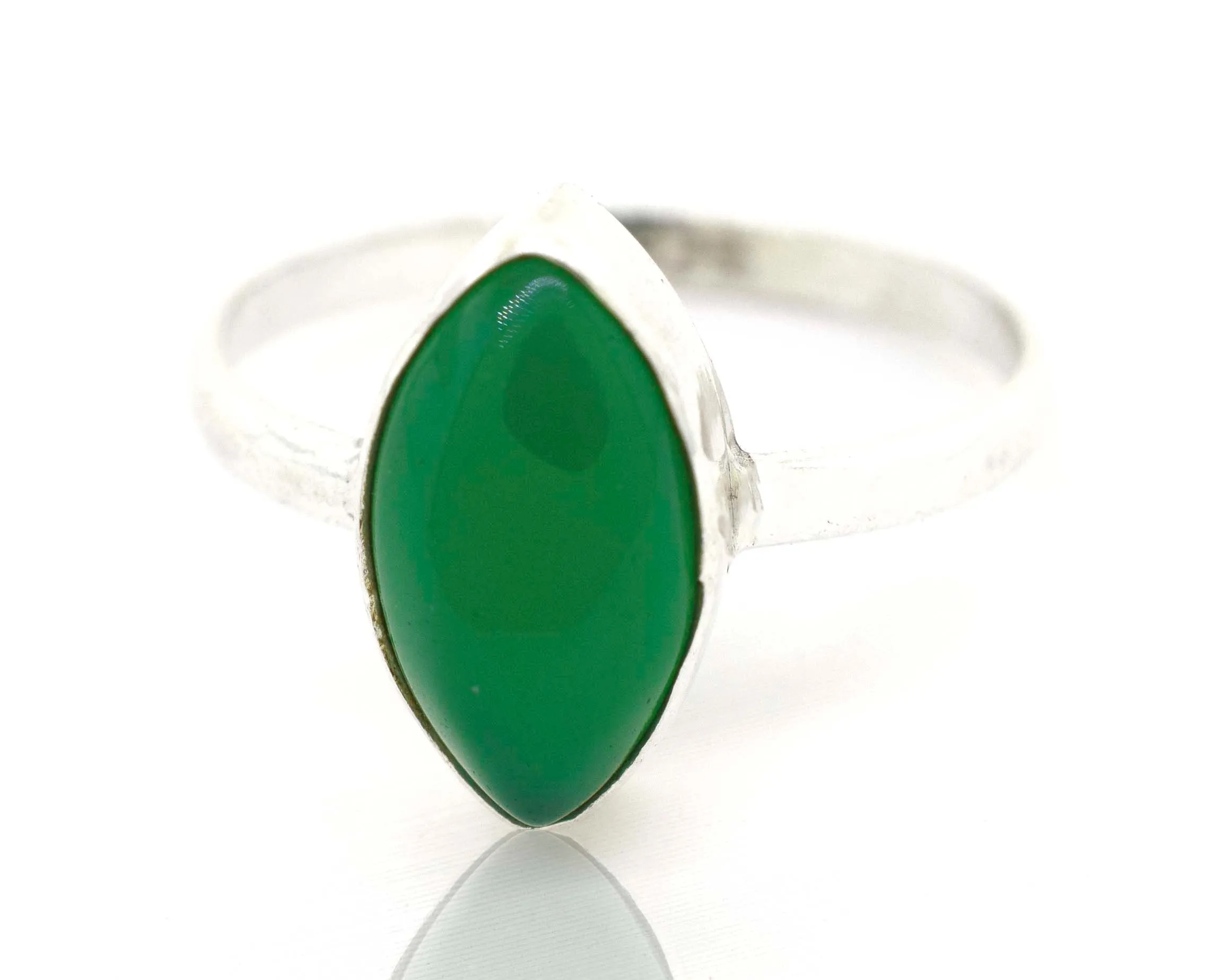 Simple Marquise Shaped Gemstone Ring