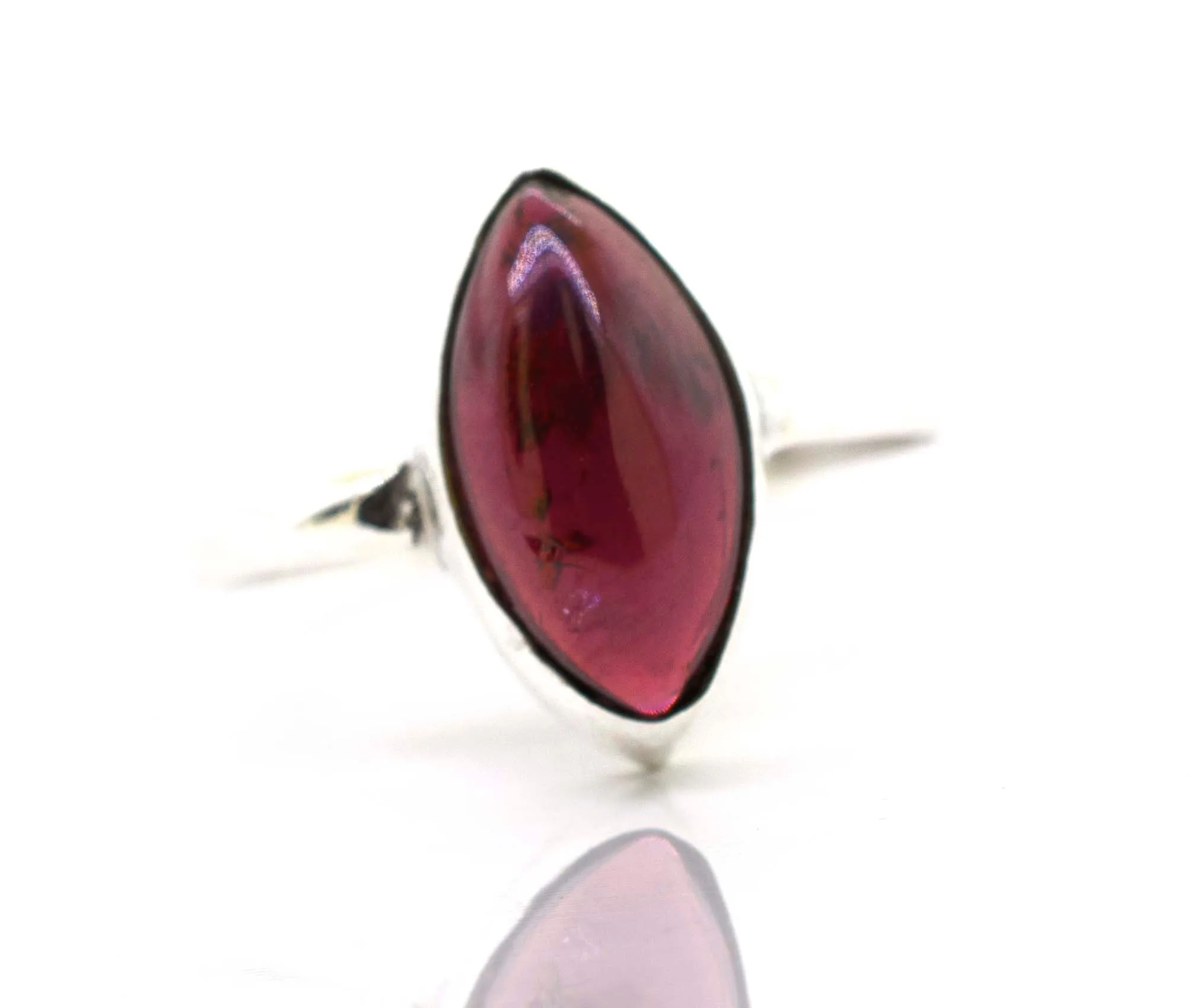 Simple Marquise Shaped Gemstone Ring