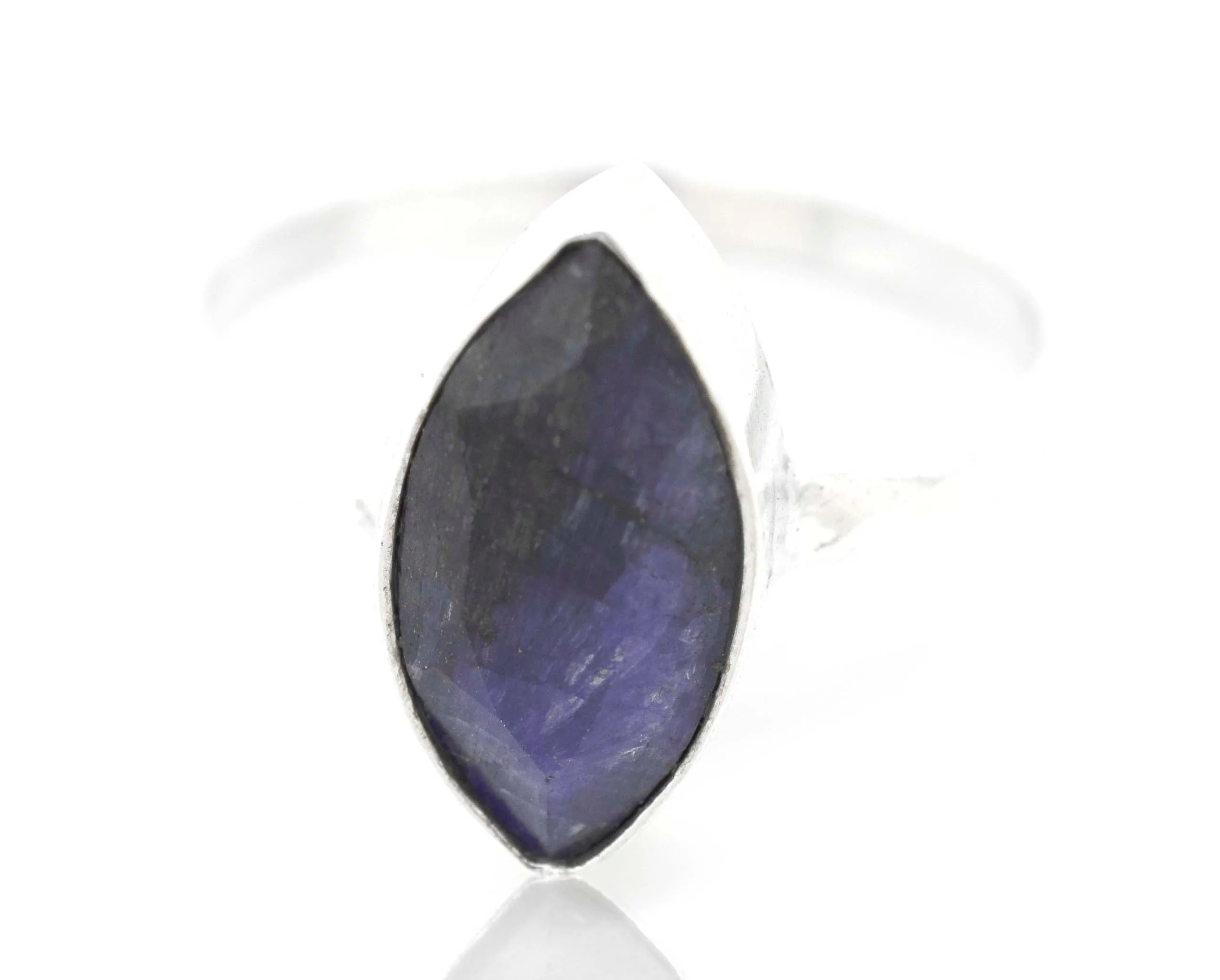 Simple Marquise Shaped Gemstone Ring