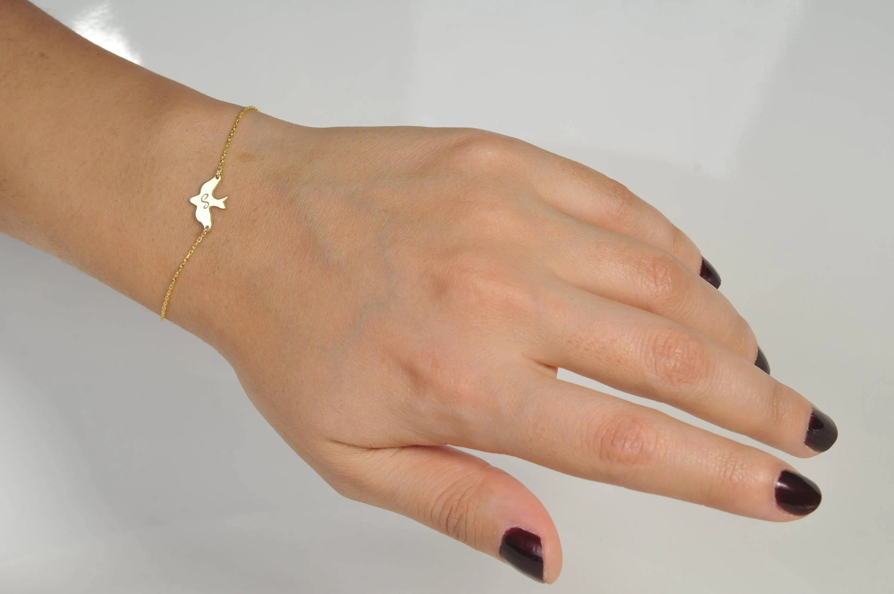 'Soar' 14K Gold Bird Bracelet