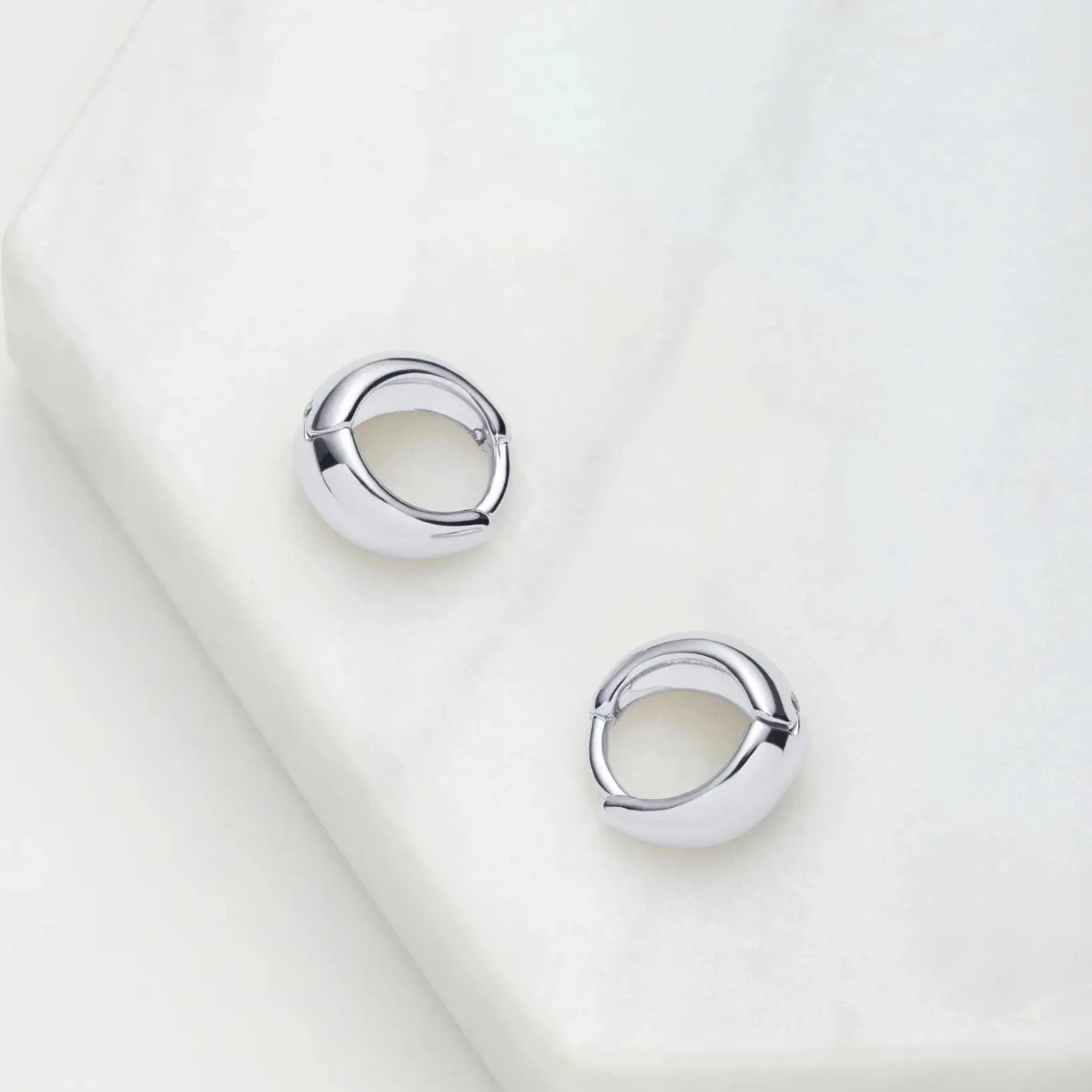 Steph Hoop Small - Silver