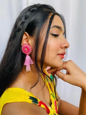 Sunflower Tassel Earrings