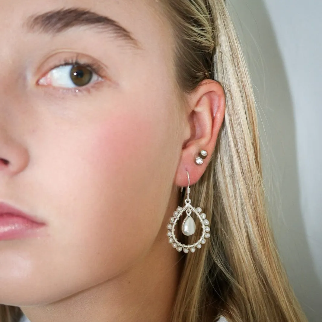 Tear Drop Pearl Earrings