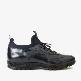 The Madrid Navy Blue Leather Casual  Men Shoe Final Sale!