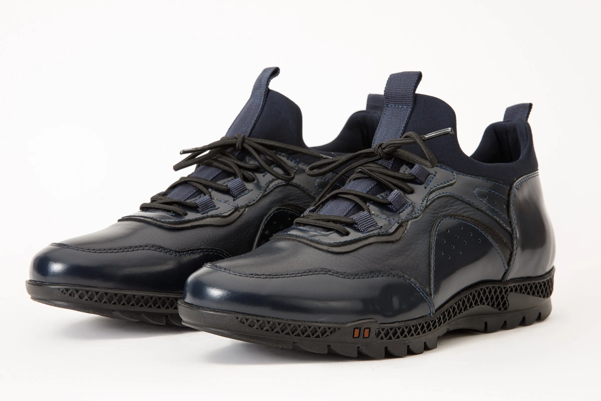 The Madrid Navy Blue Leather Casual  Men Shoe Final Sale!