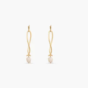 Tulip Silver Drop Earrings