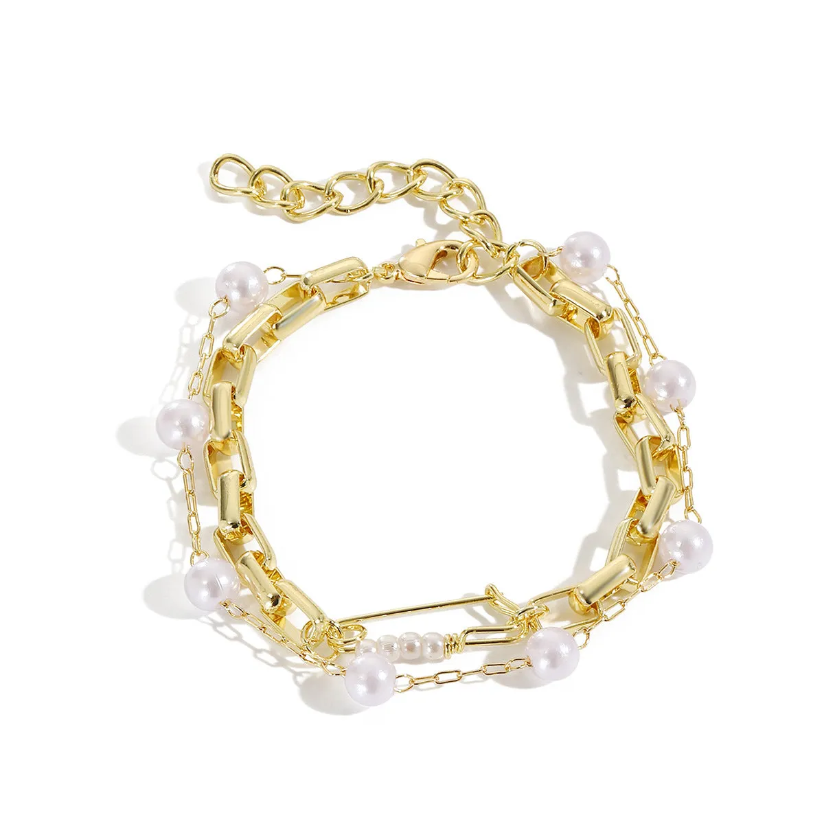 Wholesale Bohemian Pearl Alloy Bracelet